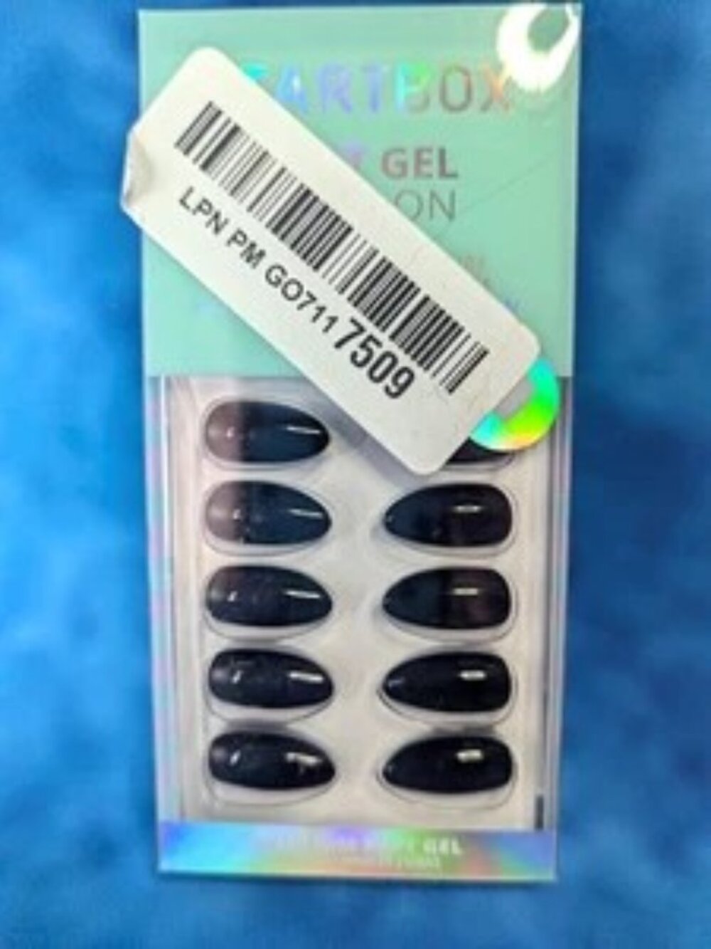 BTArtbox Soft Gel Press On Small Black Almond Nails Open Box NIB